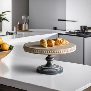 Support à gâteau en bois à un niveau avec support à gâteau de taille personnalisée de forme ronde de la plus haute qualité pour les meilleures ventes - Product Image 5