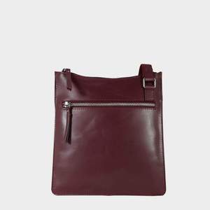 Sac à bandoulière en cuir lisse bordeaux de qualité supérieure Style vintage Fournisseur indien du fabricant Saman Exports - Product Image 3
