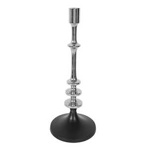 Bougeoir moderne indien, meilleur fini nickel, support à bougie en aluminium noir, aluminium de haute qualité - Product Image 2