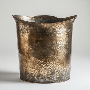 IndustrialNest Poubelle en métal avec poignée vintage pour la maison, le bureau, la cuisine, le restaurant, la salle de bain-pour la gestion des déchets de papier. - Product Image 1