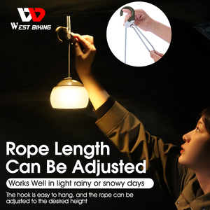 <span class=keywords><strong>WEST</strong></span> BIKING – lampe de <span class=keywords><strong>Camping</strong></span> d'extérieur à LED avec chargeur USB, étanche, luminaire d'extérieur - Product Image 4