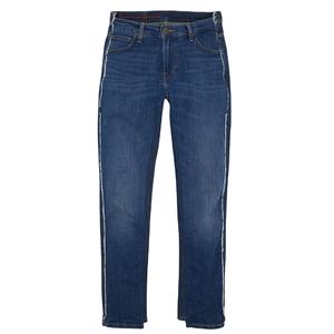 Jeans en denim pour homme FIT FORNESS INTERNATIONAL, respirant, léger, taille mi-haute, coupe droite, jambe large, grande taille, coupe ample, délavage clair effet monkey wash - Product Image 1
