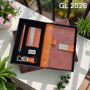 Elegante Juego de Regalo de Cuaderno de Cuero A5 con Logotipo Personalizado, Tarjetero, Bolígrafo, Llavero y Caja de Regalo, Promocional, Empresarial, Navideño - Product Image 6