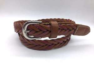 เข็มขัดหนังวัวทอแบบยูนิเซ็กซ์ ทำมือ สไตล์ลำลอง หัวเข็มขัดโลหะผสม หนังแท้ฟูลเกรน กว้าง 35 มม. สำหรับขายส่ง ราคาดีที่สุด - Product Image 3