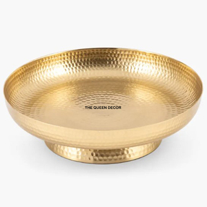 Tazón Decorativo de Aluminio Premium Asequible con Acabado Dorado y Diseño Minimalista, Ideal para la Cena Diaria - Product Image 3