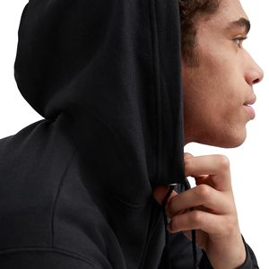Sweat à capuche épais et uni pour homme, en coton écologique, avec fermeture éclair, logo brodé, idéal pour l'hiver, vente en gros - Product Image 2