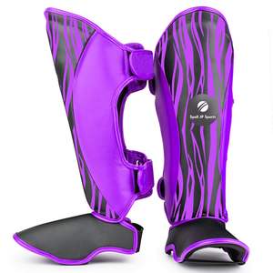 Espinilleras de Boxeo de Piel Sintética con Diseño Personalizado, para Muay Thai, con Protección para el Empeine, Diseño Nuevo, Logotipo Personalizado - Product Image 6