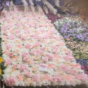 Décoration désherbage du dos tombant toile de fond personnalisée en soie suspendue fausses fleurs artificielles fleurs murales pour décorations de mariage - Product Image 6