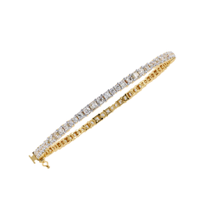 Fabulous 18K <b>Gold</b> Lab Grown Diamond Bracelet & <b>Bangle</b> - Product Image 1