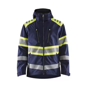 เสื้อแจ็กเก็ตมีฮู้ดสำหรับงานก่อสร้างเสื้อแจ็คเก็ตนิรภัยแบบมีฮู้ดสไตล์ปากีสถานดีไซน์ใหม่ - Product Image 4