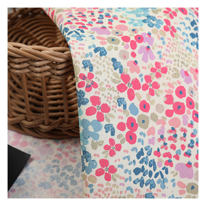 ผ้าฝ้าย100% ออร์แกนิกสิ่งทอผ้าฝ้ายพิมพ์ลายแบบกำหนดเอง - Product Image 1