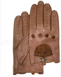 Gants de conduite en cuir non doublés à écran tactile, gants de conduite en peau de chèvre, gants en cuir de la meilleure qualité - Product Image 4