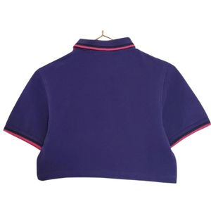 Color sólido cuello vuelto botones para camisa Casual mujer manga corta suéter juvenil chaqueta poliéster/algodón secado rápido transpirable - Product Image 5