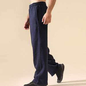 Pantalon de survêtement décontracté pour homme, coupe ample et oversize, taille élastique, jambe large droite en toile de qualité supérieure, personnalisable - Product Image 4