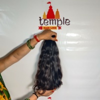 Extensions de cheveux humains Remy indiens vierges en vrac 100% naturels, ondulés, Afro Tape 7A, bruts, naturels, non traités chimiquement, couleur noire, 100g