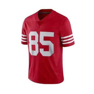 Camiseta de Fútbol Americano, Uniforme de Rugby de Malla de Poliéster Transpirable, Ropa de Fútbol Americano, Nombre y Número del Equipo Personalizados - Product Image 2