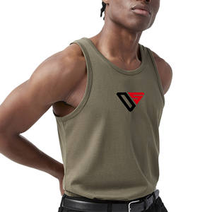 เสื้อกล้าม220GSM ผ้าฝ้ายสำหรับฤดูร้อนเสื้อกั๊กกีฬาฮิปฮอปไซส์ใหญ่พิเศษสำหรับผู้ชายเสื้อถักโลโก้ตามสั่งสีทึบระบายอากาศได้ดี - Product Image 3