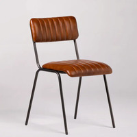 Chaise de salle à manger moderne de luxe, portable, en métal, avec structure en aluminium, tissu et mousse, pour la maison, le bureau, la villa, l'hôtel, l'appartement