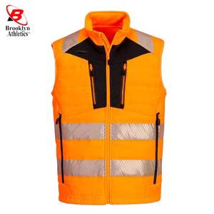 Hi Vis Viz Puffer Body Warmer Chaleco de lana de 2 tonos de alta visibilidad - Product Image 2