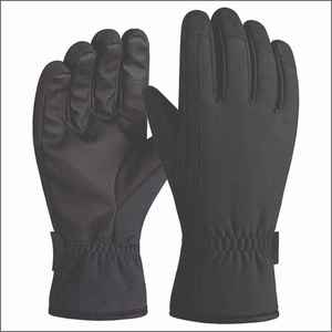 Gants de ski en cuir chauffants technologie d'écran tactile étanche isolé conception de doigt complet fermeture à glissière pour hommes hiver - Product Image 3