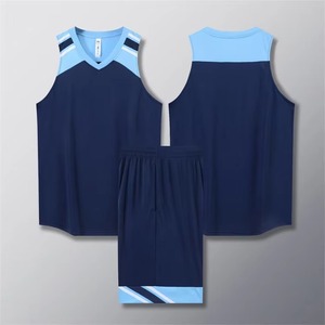 Conjunto de camiseta de baloncesto con combinación de colores impresa por sublimación completa personalizada ropa de baloncesto bordada cosida - Product Image 2