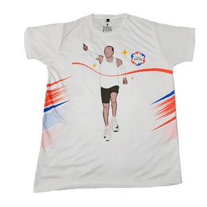 T-shirt de sport blanc pour homme, col rond, léger et respirant, fournisseur en gros au meilleur prix - Product Image 1