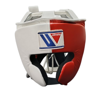 Protector de Cabeza para Entrenamiento de Boxeo, Profesional, de Cuero Genuino, Duradero, Ajustable con Cordones, Equipo de Protección, Venta al Por Mayor de Fábrica