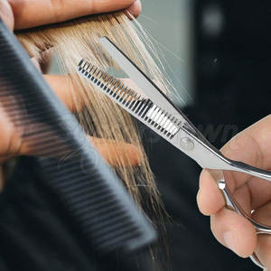 Tijeras de adelgazamiento Tijeras de corte de dientes Peluquero profesional Tijeras de adelgazamiento japonesas para la venta - Product Image 5