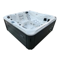 Baignoires à remous de luxe pour 5 personnes Spa à jets dans le sol Bain à remous extérieur Jacuzzier Spa approuvé CE avec jets de massage 100 pièces