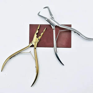 Pince à cheveux à pointe plate en acier inoxydable personnalisable professionnelle, prix de gros, vente chaude, écologique - Product Image 2