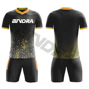 Camiseta de fútbol Retro de poliéster de secado rápido, conjunto completo de uniforme de fútbol - Product Image 5