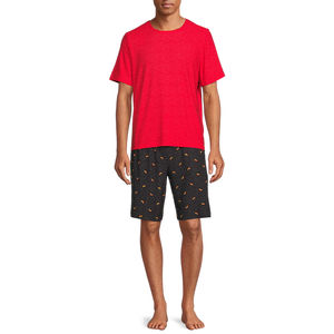 OEM logo personnalisé broderie design imprimé hommes été mode ensemble de shorts décontractés hommes sport à manches courtes hommes ensemble de shorts - Product Image 1