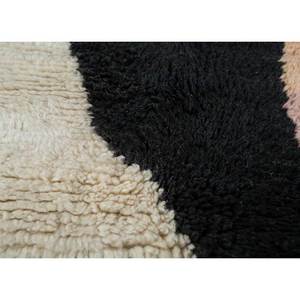 พรมขนสัตว์ถักมือสีเบจและสีน้ำตาลลายเรขาคณิต สำหรับห้องนั่งเล่น ทางเข้าห้องนอน ห้องโถง-Pae-4508 - Product Image 2