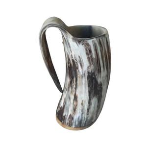 Mug en corne de buffle authentique et écologique, fait à la main, de qualité alimentaire, style médiéval, religieux, Feng Shui, mug à bière animal - Product Image 5