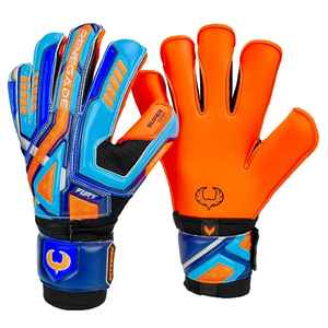 Guantes de portero de cuero Premium de alta calidad personalizables ajuste personalizado al por mayor agarre de látex de fútbol impermeable dedo completo - Product Image 1