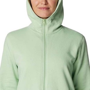 Top vente grande taille femmes fermeture éclair sweats à capuche 360g coton tissu respirant coupe confortable en gros sweats à capuche personnalisés pour les femmes - Product Image 5