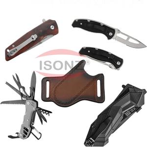 Fourreau de camping en cuir véritable fourreau de couteau de poche tactique fourreau de couteau de chasse de poche ISONZ - Product Image 1