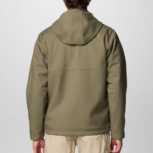 Veste matelassée pour homme à manches longues avec capuche amovible, coque en nylon, isolée, chaude, légère, style à capuche, idéale pour le temps froid - Product Image 6