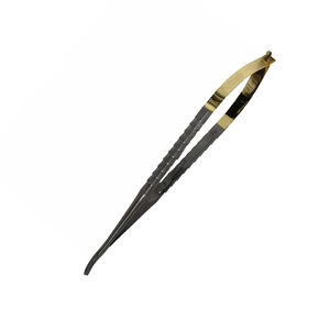 Wise Dental Micro Quirúrgico Castroviejo Porta Agujas 18 cm Curvo Carburo de Tungsteno Quirúrgico Porta Agujas Fórceps - Product Image 3