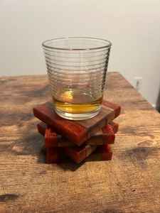 Posavasos de madera de Acacia hecho a mano diseñador resina roja posavasos para juntas accesorios alfombrillas almohadillas estilos de mármol sublimación redonda - Product Image 6