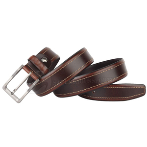 2025-26 personalizado hombres clásico Vintage acero hebilla correa de lujo cinturón de cuero genuino transpirable OEM alta calidad resistente - Product Image 4