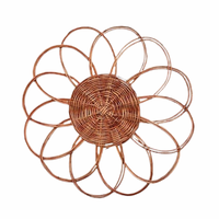 Sous-plats décoratifs en rotin naturel tressé à la main, style européen, pour mariage et décoration de table, personnalisables