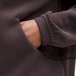 Sweat à capuche personnalisé pour femmes, streetwear, fermeture éclair, vêtements d'hiver, logo personnalisé, facile à porter, élégant, confortable, mode de sport, polaire épais - Product Image 4