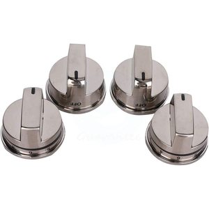 1 x Kit de bouton de commande de brûleur en acier inoxydable EBZ37189611 compatible avec les cuisinières à gaz LG pour usage domestique - Product Image 1