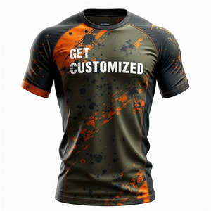 MMA Personnalisé Rash Guard Lisse Stretch Support Cool Tissu Respirant Séchage Rapide Impression Numérique 100% Polyester pour Arts Martiaux - Product Image 3