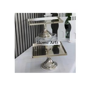 ชุดขาตั้งสำหรับเสิร์ฟเค้กทำจากสแตนเลสขนาดแตกต่างกัน2ขนาด - Product Image 1