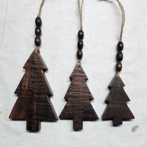 Ornement de boule de Noël en forme d'arbre 3D élégant Ornement suspendu décoratif plat de petite taille avec boîte pour la maison - Product Image 1