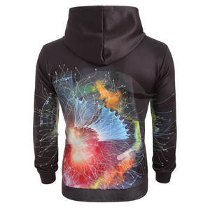 100% algodón liso hombres moda sublimación Sudadera con capucha 2025 hombres sublimación nuevo estilo personalizado Sudadera con capucha - Product Image 3