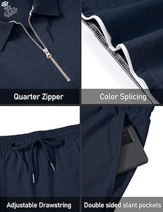 Conjunto de Pantalones Cortos para Hombre, 100% Algodón, Verano, Conjunto de 2 Piezas, Logotipo Personalizado, Camiseta Holgada con Cuello Redondo, Pantalones Cortos con Cordón, Ropa Deportiva Urbana para Hombre - Product Image 2