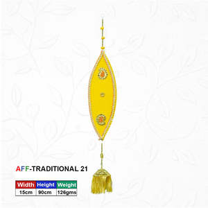 Hoja Artificial Bordada Tradicional para Colgar - Product Image 1